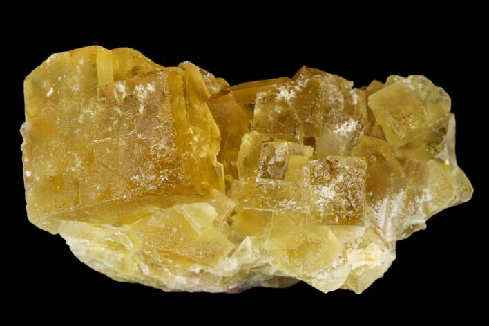 Bargain, Yellow Cubic Fluorite Crystal Cluster - Morocco #173959